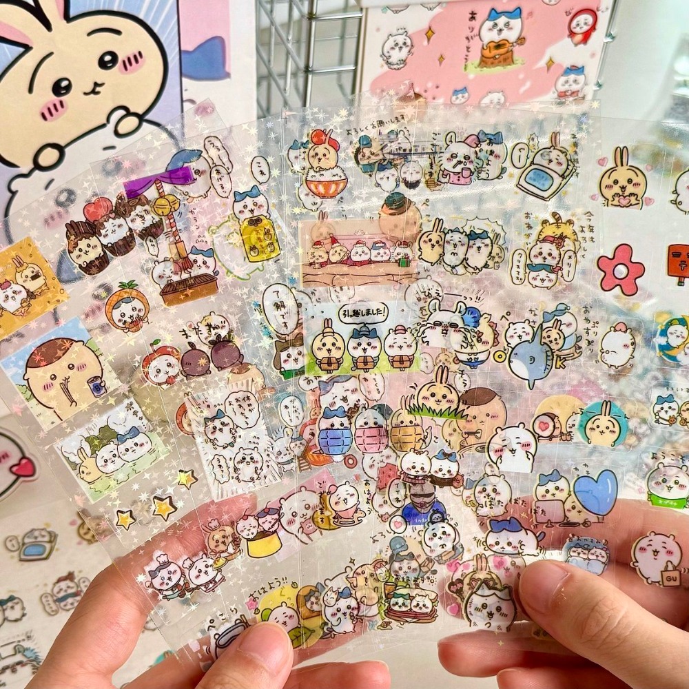 Laptop Accessories Wholesale - 30Pcs Chiikawa Laser Stickers Cartoon Waterproof