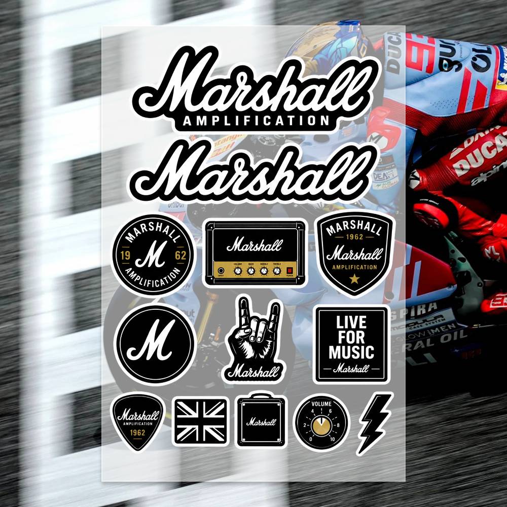 Laptop Accessories Ideas - M-arshall Stickers Moto Sticker Auto Body