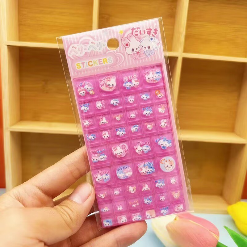 2/4p Solid Square Sticker Diy  - Laptop Accessories Wholesale ulasan dan harga