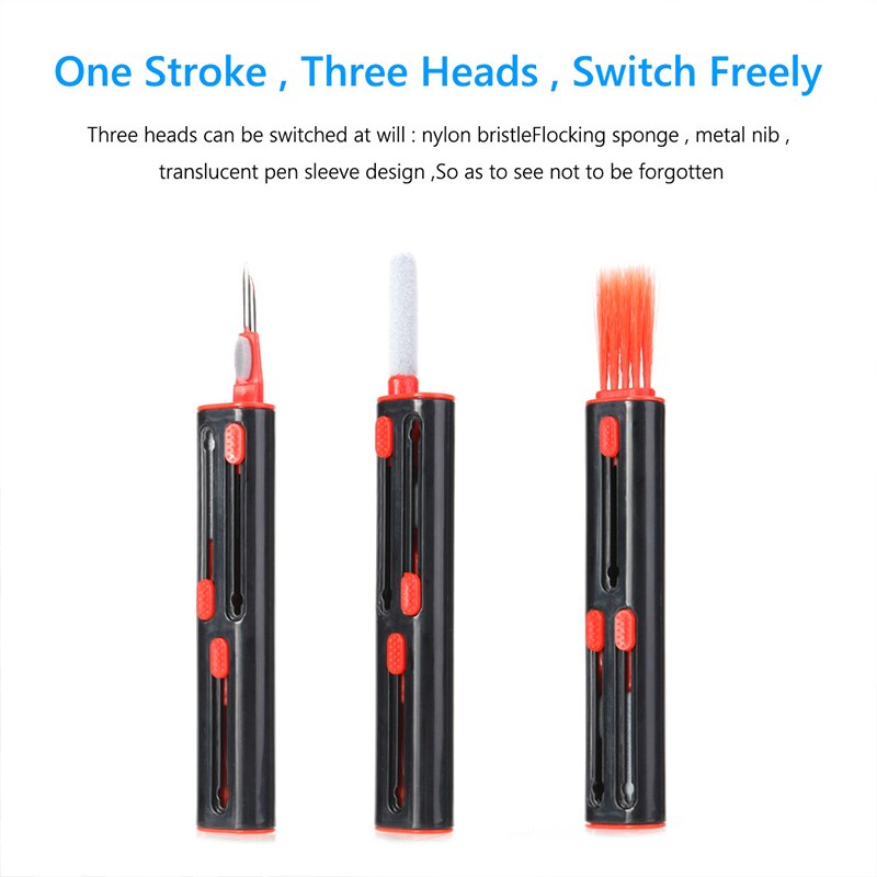 3 In 1 Earphone Cleaner Brush  - Laptop Accessories Cleaning Kit ulasan dan harga