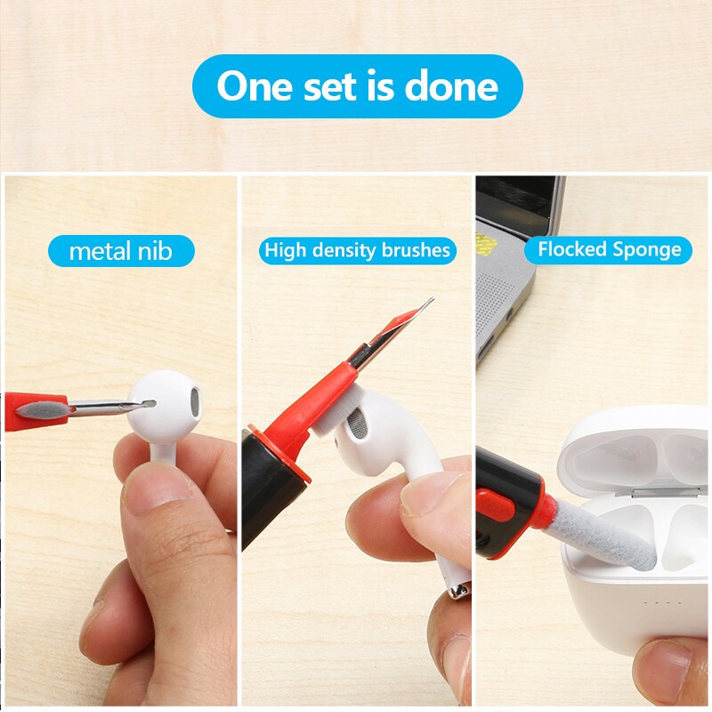 3 In 1 Earphone Cleaner Brush  - Laptop Accessories Cleaning Kit ulasan dan harga