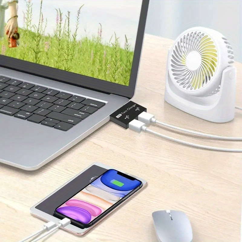 USB2.0 Splitter 1 Male To 2 Po - Laptop Accessories Price ulasan dan harga