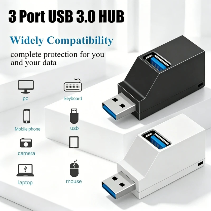 USB 3.0 2.0 Rotatable 3 Ports  - Laptop Accessories Price ulasan dan harga