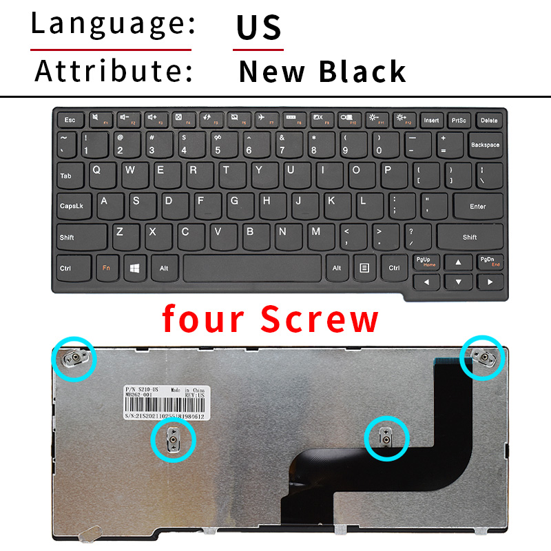US Keyboard for Lenovo Ideapad - Yoga Laptop Accessories ulasan dan harga