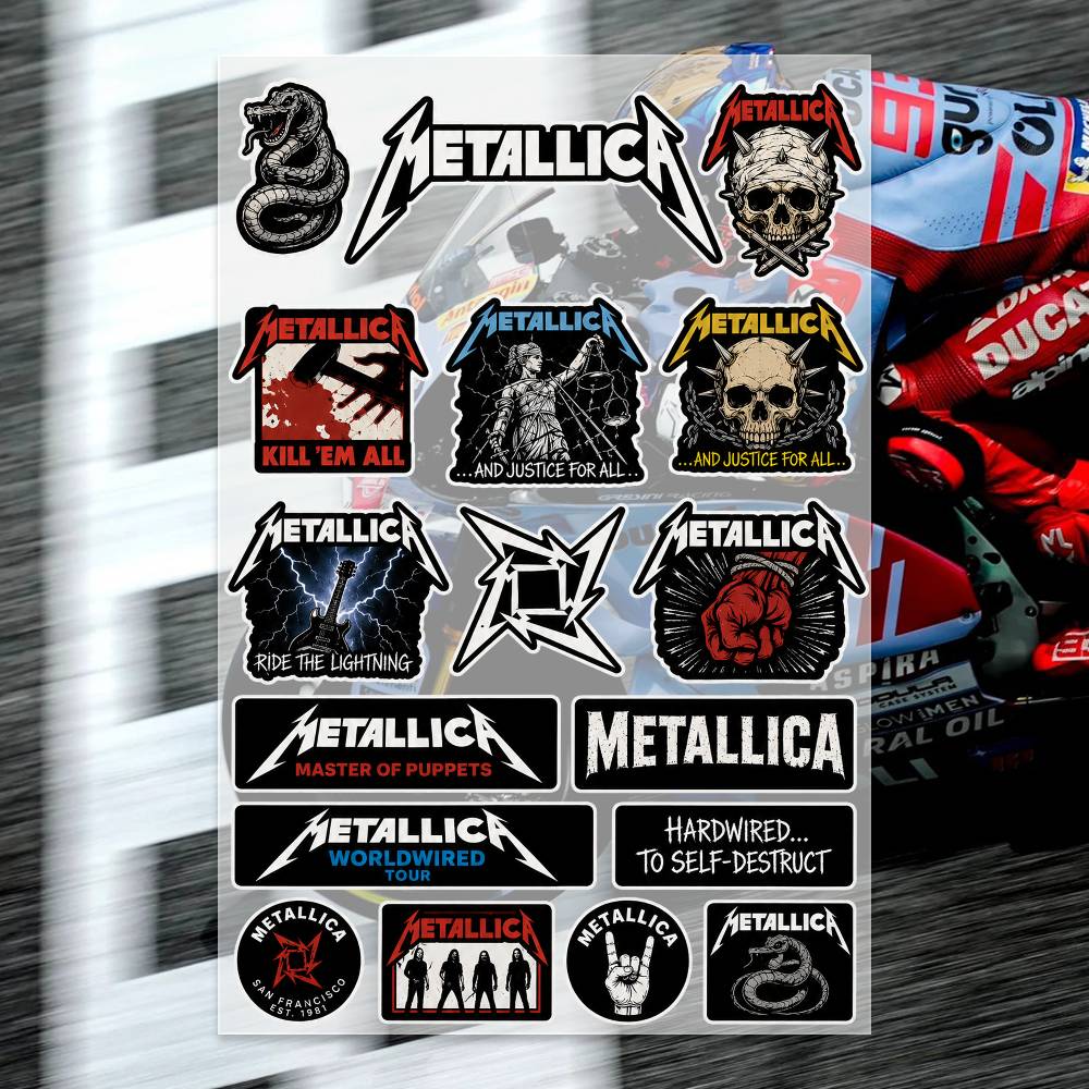 M-Metallica Stickers Moto Stic - Laptop Accessories Ideas ulasan dan harga