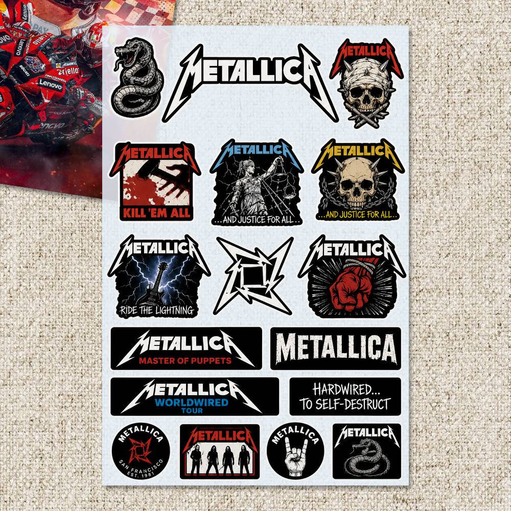 M-Metallica Stickers Moto Stic - Laptop Accessories Ideas ulasan dan harga