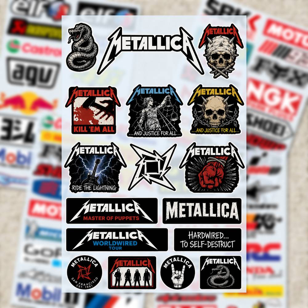 M-Metallica Stickers Moto Stic - Laptop Accessories Ideas ulasan dan harga
