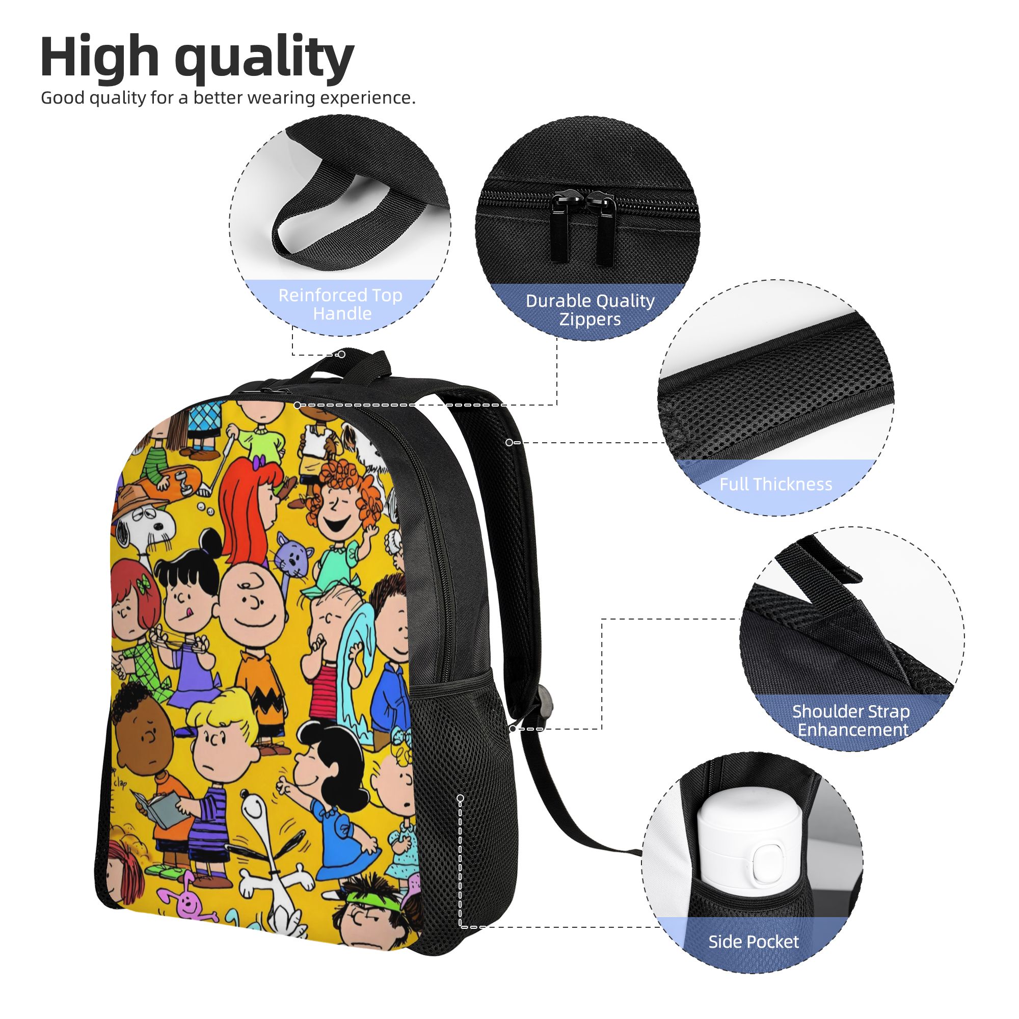 Snoopy Peanuts Fashion Backpac - Laptop Accessories Bag For Men ulasan dan harga