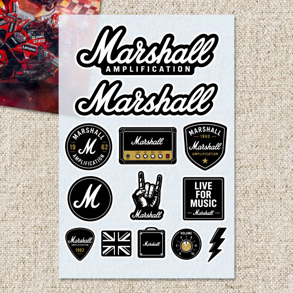 M-arshall Stickers Moto Sticke - Laptop Accessories Ideas ulasan dan harga