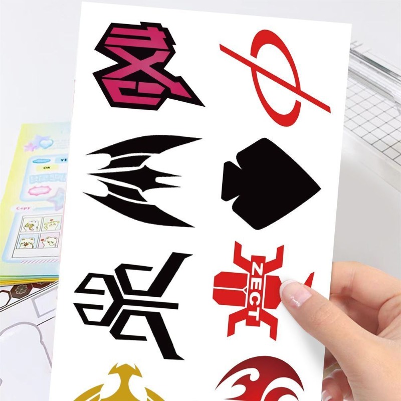 60 Sheets Kamen Rider Logo Sti - Laptop Accessories Wholesale ulasan dan harga